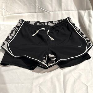 Grey, Black, and White Athletic Shorts